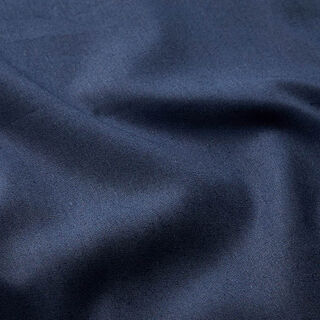 Katoenen stof Popeline Effen – nachtblauw, 