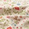 Decostof Half panama Bosdieren en bloemen – natuur/groen,  thumbnail number 2
