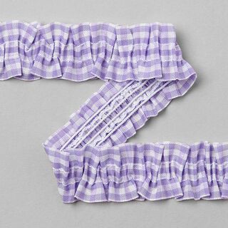 Elastische ruche geruit - sering, 