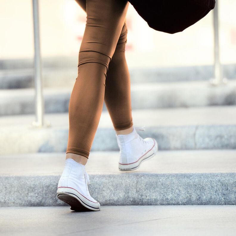 Imitatieleer met velours achterkant  – kaneel,  image number 7