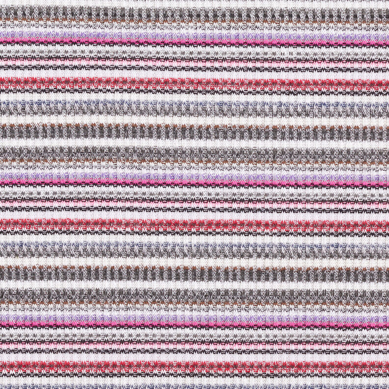 Ribgebreide horizontale strepen met glitter,  image number 1