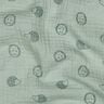 Mousseline/dubbel gehaakte stoffen Egels | Poppy Fabrics – licht mint/donkergroen,  thumbnail number 2