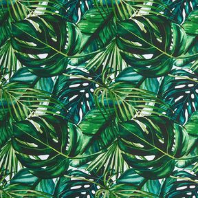 Decostof Half panama Palmbladeren – groen, 