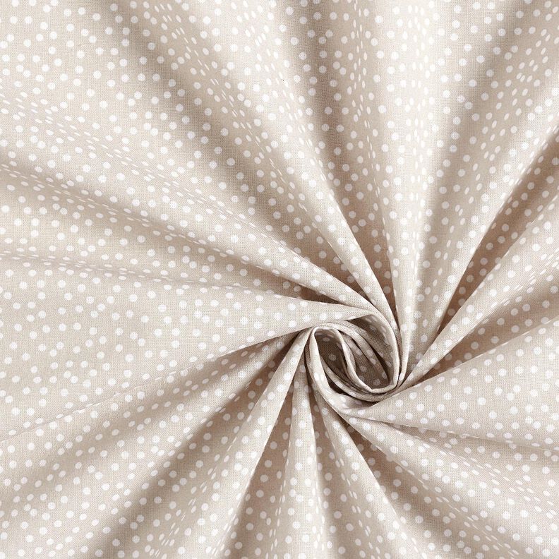 Katoenen stof Cretonne Onregelmatige punten – zand,  image number 4