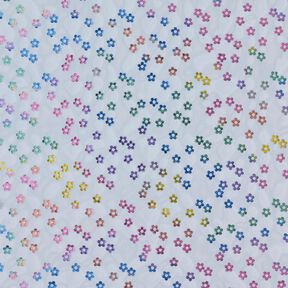 Softmesh Glitterbloempje – jeansblauw, 