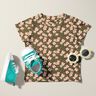 Katoenjersey Schattige bloemetjes – kaki,  thumbnail number 5