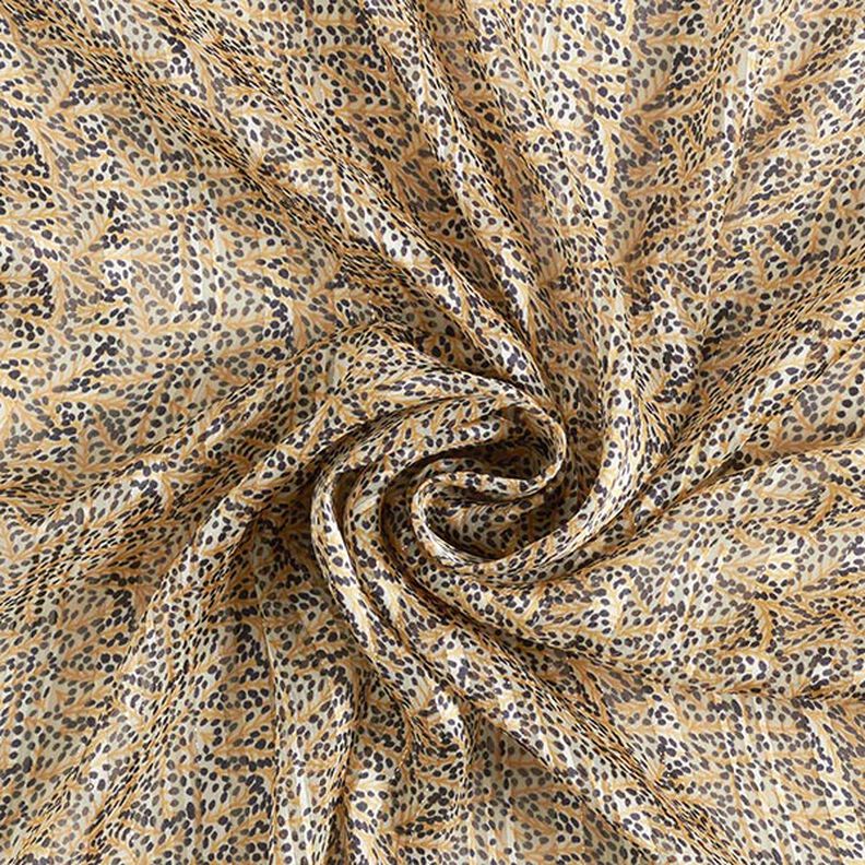 Chiffon satijn en glanzende strepen rijsttakken – ecru,  image number 3