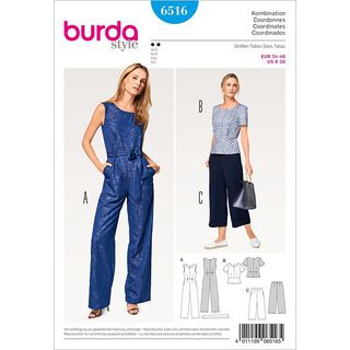 overall / bovendeel / broek, Burda 6516, 