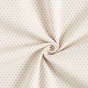 Decostof Jacquard Kleine ruiten – donkerbeige, 