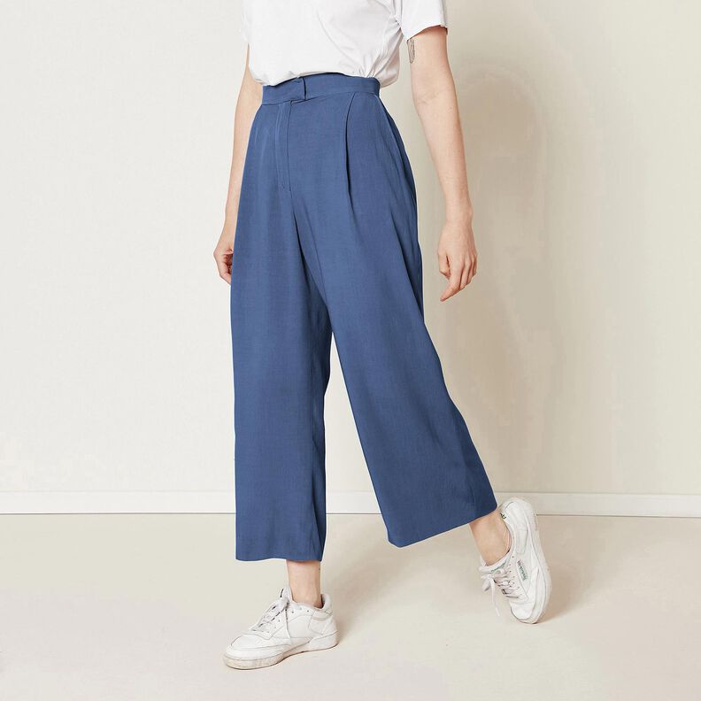 Linnen stof Ramee mix medium – blauwgrijs, image number 8