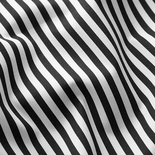 Katoenen stretch strepen – zwart/wit, 