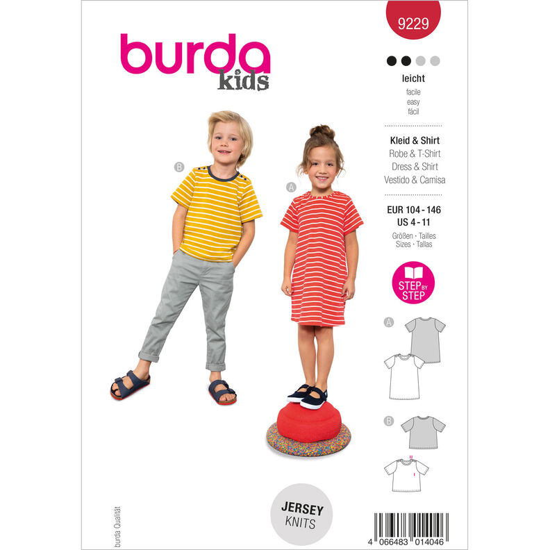 Jurk / Shirt | Burda 9229 | 104-146,  image number 1