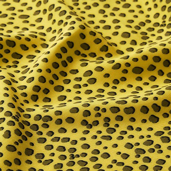Viscose stof Luipaardprint – geel, image number 2