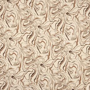 Linnen-mix Marmer &ndash; amandel/mocca, 