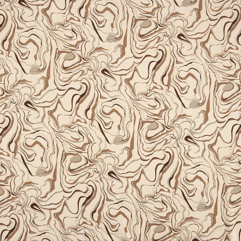 Linnen-mix Marmer – amandel/mocca,  image number 1
