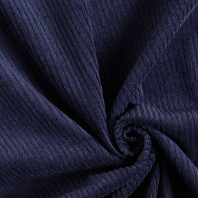 Brede rib voorgewassen Effen – marineblauw, 