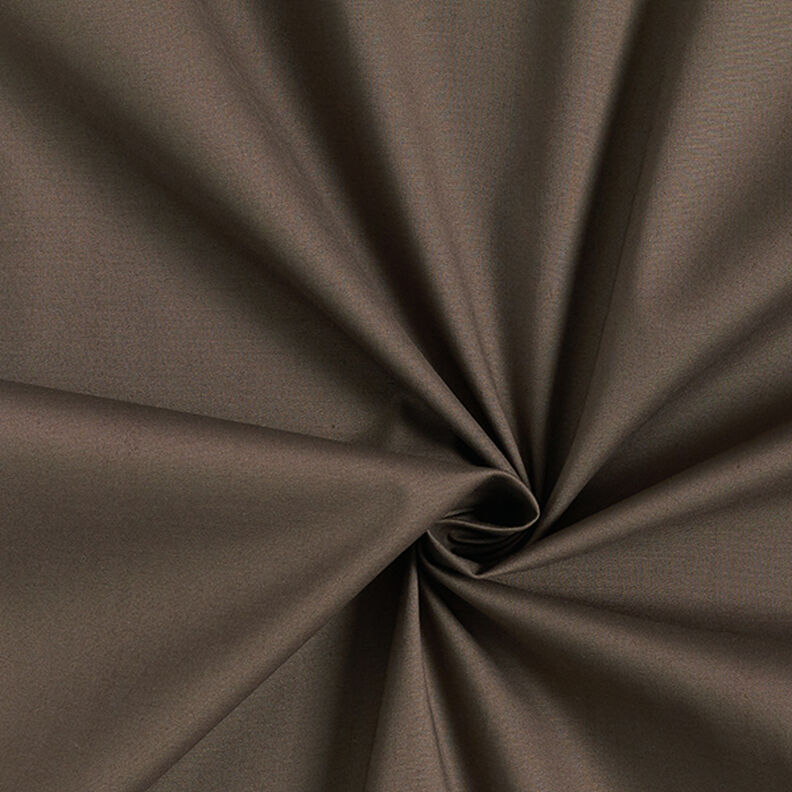 Katoenen stof stretch effen – zwartbruin,  image number 1