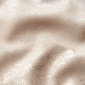 Stretchvelours metallic – beige/goud metallic, 