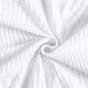 Wafel jersey Effen – wit, 