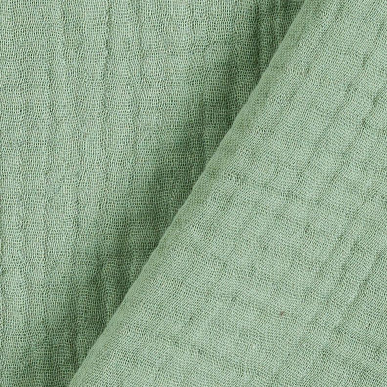 GOTS Drielaagse katoenen mousseline – riet,  image number 5