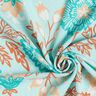 Viscose Voile Bloemen Tiffany – licht turkoois,  thumbnail number 3