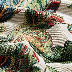 Jacquard gobelin Monstera palmen – groen/rood, 