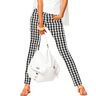 Vichy geruite broek met stretch – zwart/wit,  thumbnail number 5