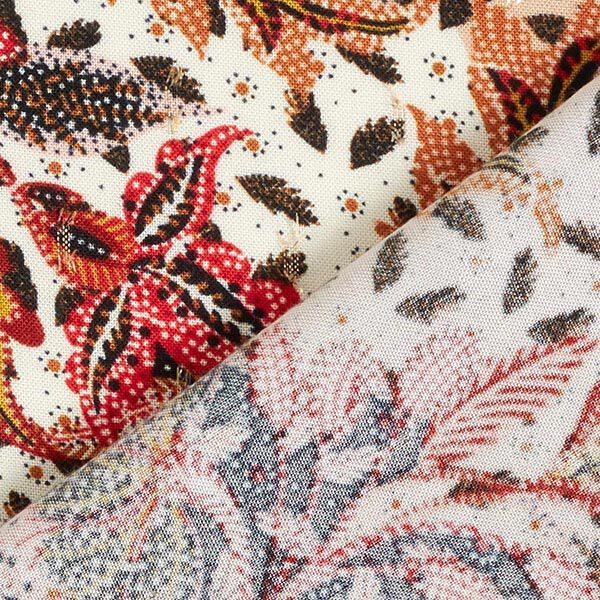 Viscose stof Paisley glitter dobby – terracotta, image number 4