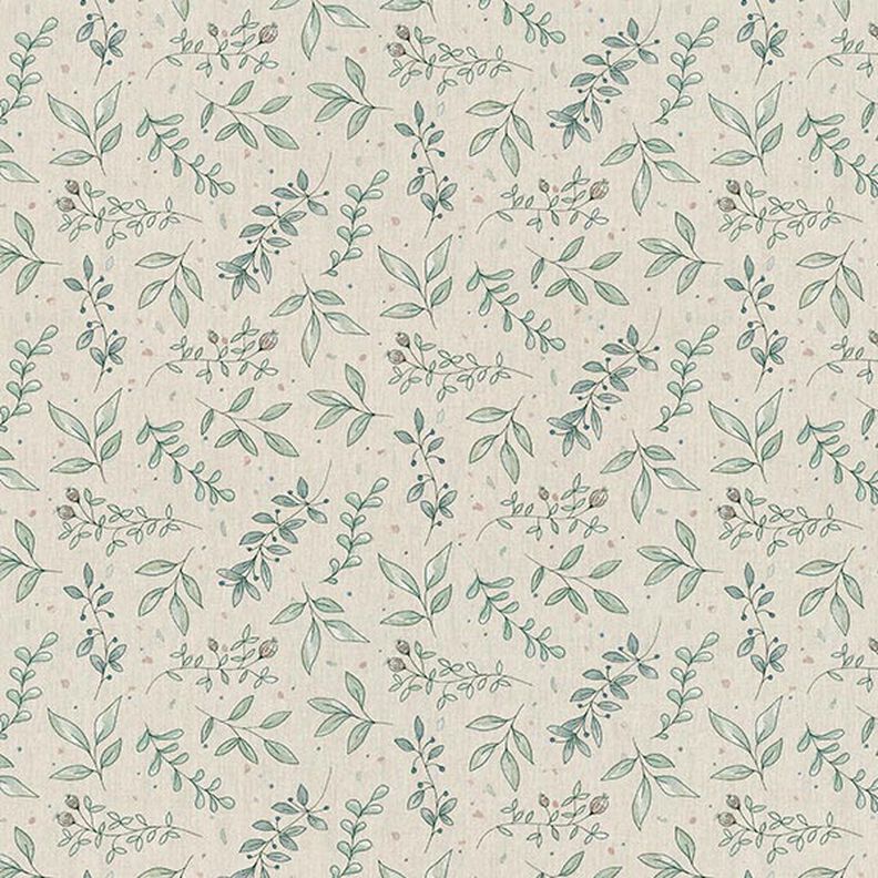 Decostof half panama delicate twijgen – natuur,  image number 1
