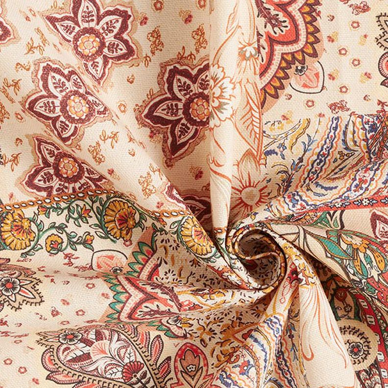 Decostof Half panama Retro Paisley – beige,  image number 3