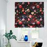 Decoratiefluweel romantische bloemen – anthraciet/roos,  thumbnail number 6