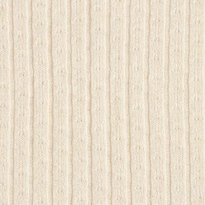 Breistof Ajour elegante glitterstrepen – creme, 