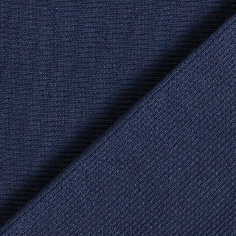 GOTS 2x2 Boordstof | Tula – marineblauw,  image number 3
