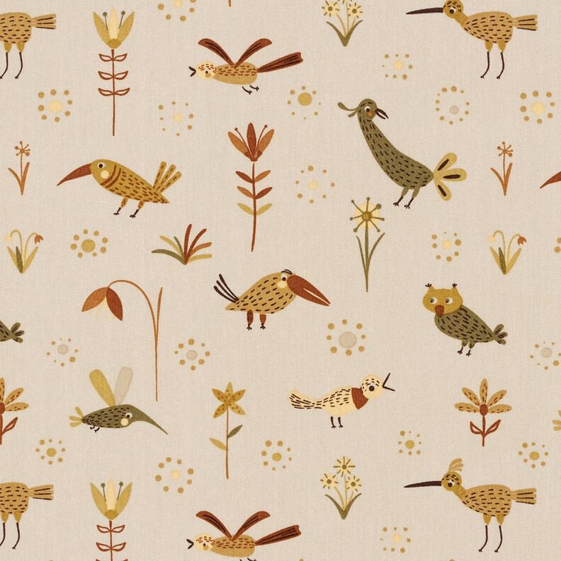 Katoenpopeline Vogels op de weide – natuur, image number 1