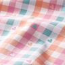 Katoenflanel diagonale ruiten met harten | by Poppy – wit/zalm,  thumbnail number 2