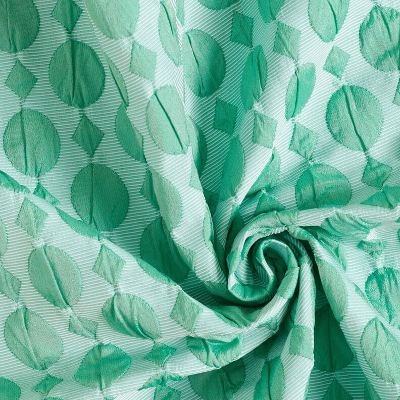 Cloqué stippen en diamanten – salie/ijsblauw, image number 3