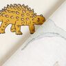 Decostof Half panama opvallende dinosaurussen – ecru/donkergroen,  thumbnail number 4