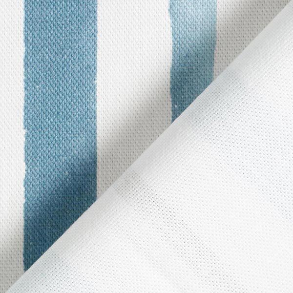 Decostof half panama aquarellen strepen – wit/blauw,  image number 5