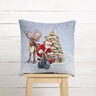Decoratief stuk Gobelin Kerstman met rendieren – blauw,  thumbnail number 5