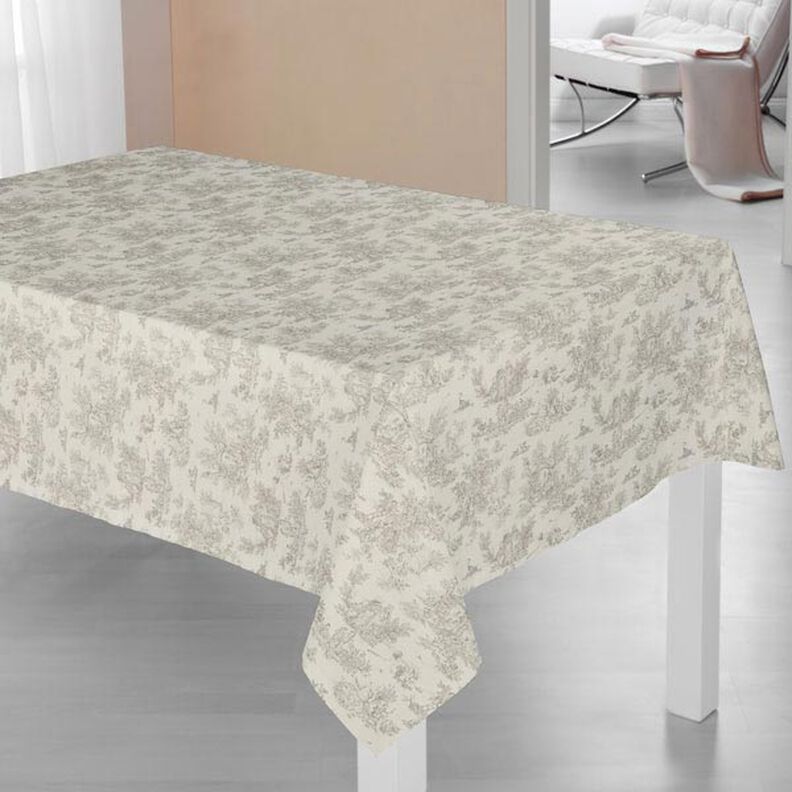 Katoenen stof Mini Pastorale 280 cm – grijs,  image number 6