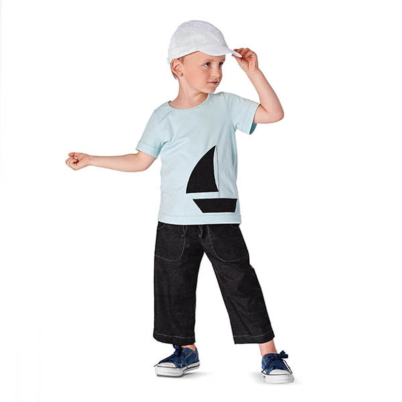 Stretch fijne corduroy jeanslook – zwart,  image number 7