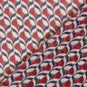 Chiffon retropatroon – wit/donkerrood,  thumbnail number 5