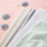 Mousseline/dubbel gehaakte stoffen Garengeverfde strepen | Poppy – wit/marineblauw,  thumbnail number 7