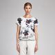 Zijde-viscose-satijn ornamentale bloemen – wit,  thumbnail number 6