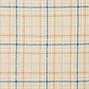 Mantelstof geruit & pied-de-poule – wit/lichtbeige | Stofrestant 60cm, 