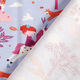 Katoenjersey Eenhoorn, kasteel en prinses – lila,  thumbnail number 4