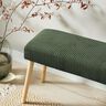 Bekledingsstof zacht corduroy – donkergrenen,  thumbnail number 9