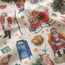 Decostof Half panama nostalgische kersttijd – natuur/rood,  thumbnail number 2