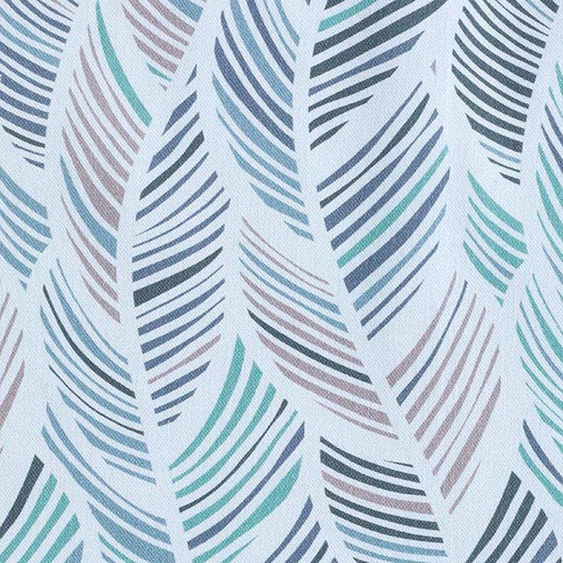 Decostof Half panama Bladmotief – blauw, image number 6