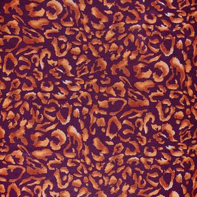 Romaniet jersey Luipaardpatroon – aubergine/terracotta, 